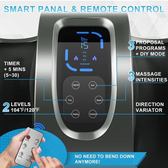 Foot Massager Heat FSA HSA Eligible Neuropathy Plantar Fasciitis Pain Relief NIB - Picture 3 of 7
